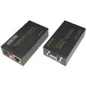 Extensor VGA Vía Ethernet Transmisor y Receptor TrauTech 100mts