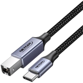 Cable Para Impresora USB C a USB B Netcom 1.80 Mts