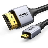 Cable Micro HDMI a HDMI Netcom De 10 Metros UHD 4K 60Hz v2.0