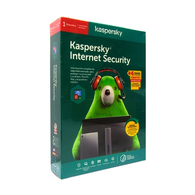 Adquiere tu Antivirus Kaspersky Internet Security 1 PC 1 Año + 6 Meses en nuestra tienda informática online o revisa más modelos en nuestro catálogo de Antivirus Kaspersky 