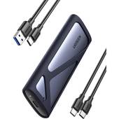 Case Para Disco M.2 SATA y PCIe NVMe a USB C y A Ugreen