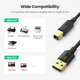 Adquiere tu Cable Para Impresoras y Escáners USB B a USB 2.0 Ugreen De 1.5mts en nuestra tienda informática online o revisa más modelos en nuestro catálogo de Adaptadores y Cables UGreen