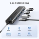 Adquiere tu Hub USB 3.0 Ultra Slim Ugreen x4 USB 3.0 5Gbps en nuestra tienda informática online o revisa más modelos en nuestro catálogo de Hubs USB Ugreen