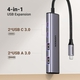 Adquiere tu Hub USB C 3.0 Ugreen 2 USB-C y 2 USB-A 5Gbps en nuestra tienda informática online o revisa más modelos en nuestro catálogo de Hubs USB Ugreen