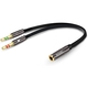 Adquiere tu Cable Spliter De Audio y Micrófono Netcom 2 Machos a 1 Hembra en nuestra tienda informática online o revisa más modelos en nuestro catálogo de Cables de Audio Netcom