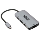 Adaptador Multipuertos USB C a HDMI RJ45 USB-A PD TrippLite