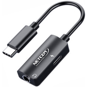 Adaptador De Audio y Carga USB C a 3.5mm y USB C Netcom