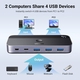 Adquiere tu Conmutador Switch USB Ugreen 3 USB-A y 1 USB-C Para 2 PCs en nuestra tienda informática online o revisa más modelos en nuestro catálogo de Splitters y Conmutadores Ugreen