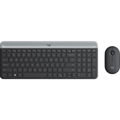 Kit De Teclado y Mouse Inalámbrico Logitech MK470 Slim Negro