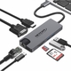 Adquiere tu Adaptador 8 en 1 USB C a HDMI VGA RJ45 USB C y 3.0 SD Netcom en nuestra tienda informática online o revisa más modelos en nuestro catálogo de Adaptadores Multipuerto Netcom