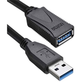 Cable Extensor USB 3.0 Macho a Hembra TrauTech De 1 Metro