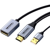 Cable Adaptador HDMI Macho a DisplayPort Hembra Netcom 1.8m