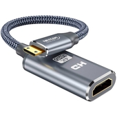 Adaptador Mini HDMI Macho a HDMI Hembra Netcom