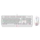 Teclado Mecánico y Mouse Antryx GC-5100 White Red Switch