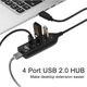 Adquiere tu Hub USB 2.0 De 4 Puertos USB 2.0 TrauTech en nuestra tienda informática online o revisa más modelos en nuestro catálogo de Hubs USB TrauTech
