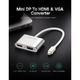 Adquiere tu Adaptador Mini DisplayPort a HDMI y VGA Ugreen 4K Negro en nuestra tienda informática online o revisa más modelos en nuestro catálogo de Adaptador Convertidor UGreen