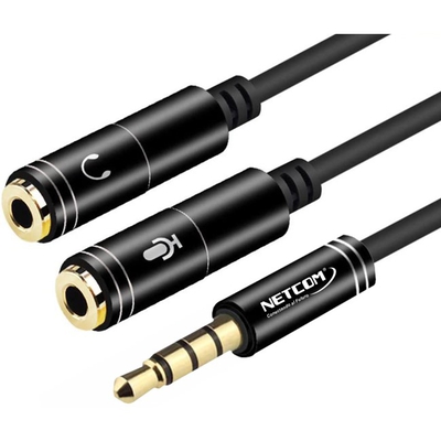 Adquiere tu Cable Splitter De Audio y Micrófono Netcom 1 Macho a 2 Hembras en nuestra tienda informática online o revisa más modelos en nuestro catálogo de Cables de Audio Netcom