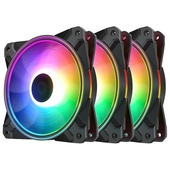 Pack De 3 Ventiladores DeepCool CF120 PLUS ARGB 4 Pines PWM