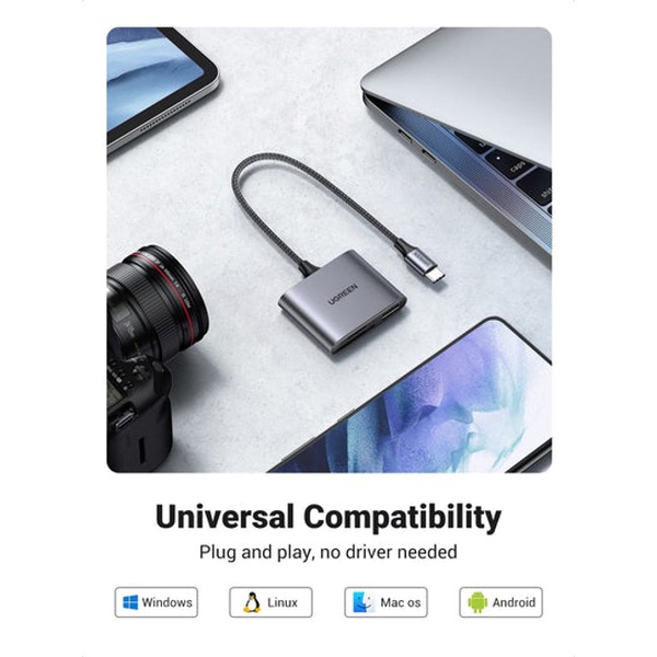 InLine Lettore Di Schede OTG: Doppia Interfaccia USB 3.0 E Micro USB 2.0 Per SD E MicroSD, Adatto A PC E Smartphone Android - 3