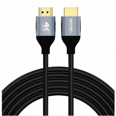 Adquiere tu Cable HDMI a HDMI Netcom de 1.80mts UHD 4K 60Hz v2.0 en nuestra tienda informática online o revisa más modelos en nuestro catálogo de Cables de Video Netcom