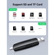 Adquiere tu Lector De Memorias SD/TF Ugreen Dual USB-A 3.0 y USB-C en nuestra tienda informática online o revisa más modelos en nuestro catálogo de Lectores de Memorias y Tarjetas Ugreen