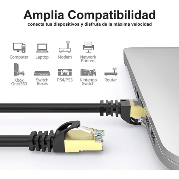 Netcom Unit Patch Cable Patch Cord Cat7 Netcom De 50 Metros