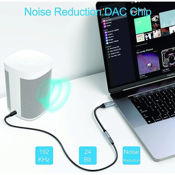 Adaptador De Audio y Micrófono USB C a 3.5mm 1 Canal Netcom