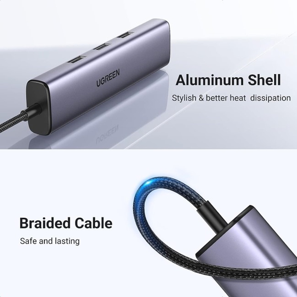 Hub USB-C a 4 porte, 10 Gbps, 3 USB-A e 1 USB-C (HB31C3A1CB