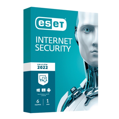 Adquiere tu Antivirus ESET Internet Security Licencia Virtual ESD 6 PCs 1 año en nuestra tienda informática online o revisa más modelos en nuestro catálogo de Antivirus ESET