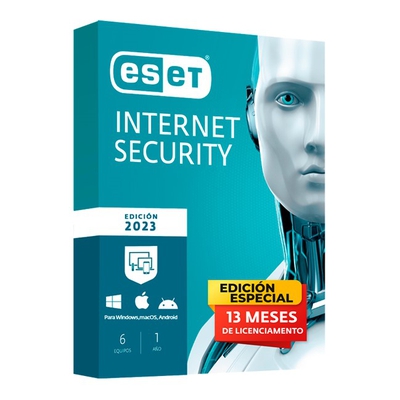 Adquiere tu Antivirus ESET Internet Security 2023 6 PCs 13 Meses en nuestra tienda informática online o revisa más modelos en nuestro catálogo de Antivirus ESET