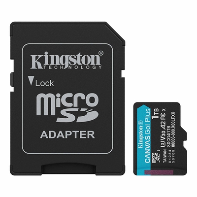 Adquiere tu Memoria MicroSD y SD Kingston Canvas Go Plus 1TB en nuestra tienda informática online o revisa más modelos en nuestro catálogo de Memorias Flash Kingston