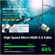 Adquiere tu Cable Micro HDMI A HDMI Netcom De 5 Metros UHD 4K 60Hz V2.0 en nuestra tienda informática online o revisa más modelos en nuestro catálogo de Cables de Video Netcom