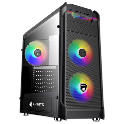 Adquiere tu Case Gamer Antryx RX Vortex TG Fuente B600W 3 Ventiladores en nuestra tienda informática online o revisa más modelos en nuestro catálogo de Cases Antryx