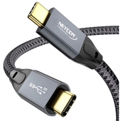 Cable USB C 3.2 Netcom Gen 2x2 PD100W 4K UHD 60Hz De 1.8 Mts