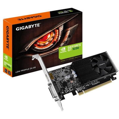 Adquiere tu Tarjeta De Video Gigabyte GeForce GT 1030 2G DDR4 HDMI DVI-D en nuestra tienda informática online o revisa más modelos en nuestro catálogo de Tarjetas de Video Gigabyte