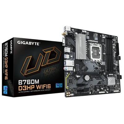 Adquiere tu Placa Gigabyte B760M D3HP WIFI6 Intel B760 LGA1700 DDR5 en nuestra tienda informática online o revisa más modelos en nuestro catálogo de Placas Madre Gigabyte