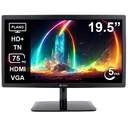 Monitor Plano Teros TE-1915S 19.5" 75Hz 5ms HDMI VGA Negro