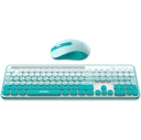 Kit Teclado y Mouse Inalámbrico Antryx WS-970 Verde