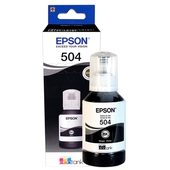 Botella De Tinta Epson T504 Negro 127ml