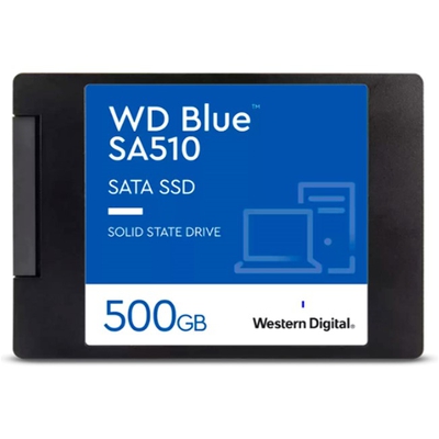Adquiere tu Disco Sólido 2.5" Western Digital Blue SA510 500GB 7mm en nuestra tienda informática online o revisa más modelos en nuestro catálogo de Discos Sólidos 2.5" Western Digital
