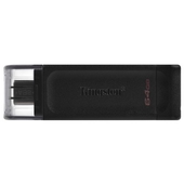 Memoria USB Kingston DataTraveler 70 64GB USB C 3.2 Negro