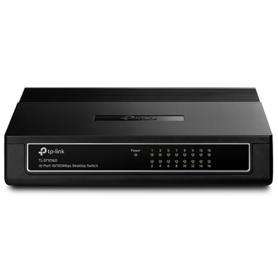 Adquiere tu Switch TP-Link TL-SF1016D 16 puertos RJ-45 10/100 Mbps en nuestra tienda informática online o revisa más modelos en nuestro catálogo de Switch de distribución TP-Link