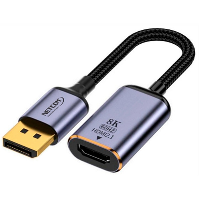 Adquiere tu Adaptador DisplayPort a HDMI Netcom 8K 60Hz en nuestra tienda informática online o revisa más modelos en nuestro catálogo de Adaptadores Convertidores Netcom