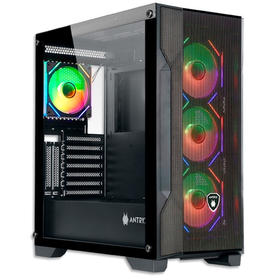 Adquiere tu Case Gamer FX 710U ARGB 4 Fans Vidrio USB Tipo C Negro en nuestra tienda informática online o revisa más modelos en nuestro catálogo de Cases Antryx
