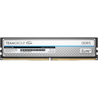 Adquiere tu Memoria TeamGroup Elite Plus 16GB DDR5 4800MHz CL40 en nuestra tienda informática online o revisa más modelos en nuestro catálogo de DIMM DDR5 Teamgroup