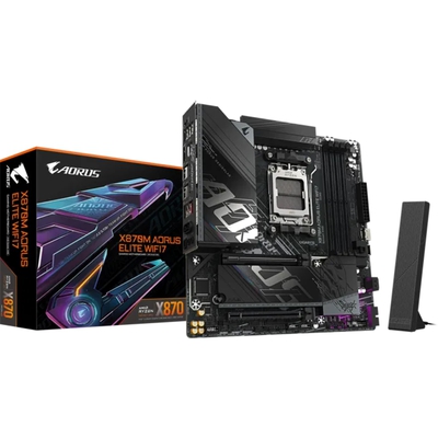 Adquiere tu Placa Gigabyte X870M AORUS ELITE WIFI7 AMD X870 AM5 en nuestra tienda informática online o revisa más modelos en nuestro catálogo de Placas Madre Gigabyte