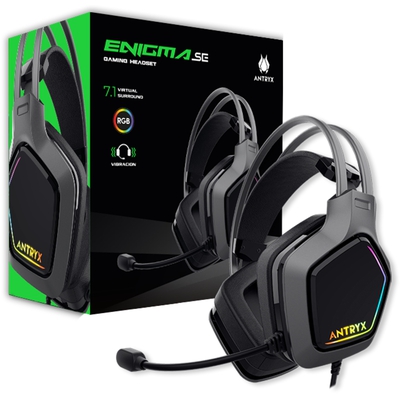 Adquiere tu Audífono ANTRYX ENIGMA SE USB 7.1 Micrófono Vibrador Gris en nuestra tienda informática online o revisa más modelos en nuestro catálogo de Auriculares y Micrófonos Antryx
