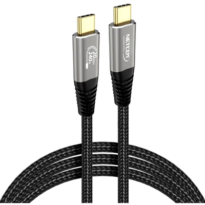 Adquiere tu Cable USB C 3.2 Netcom Gen 2x2 PD240W 4K UHD 60Hz De 5Mts en nuestra tienda informática online o revisa más modelos en nuestro catálogo de Cables de Datos y Carga Netcom