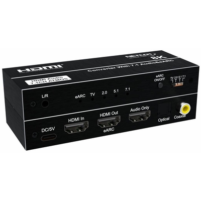 Adquiere tu Extractor de Audio HDMI a RCA Óptico y HDMI eARC 8K 60Hz Netcom en nuestra tienda informática online o revisa más modelos en nuestro catálogo de Adaptadores Convertidores Netcom