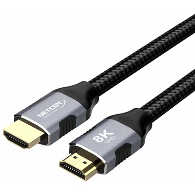 Adquiere tu Cable HDMI Netcom UHD 8K v2.1 de 3 Metros en nuestra tienda informática online o revisa más modelos en nuestro catálogo de Cables de Video Netcom
